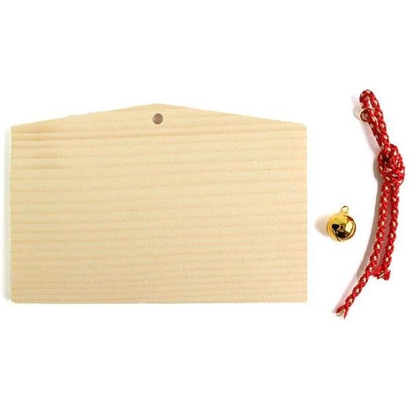 小西リボンCHIRIKO 招福絵馬 木製絵馬 H9cm×W13.5cm 4875-66