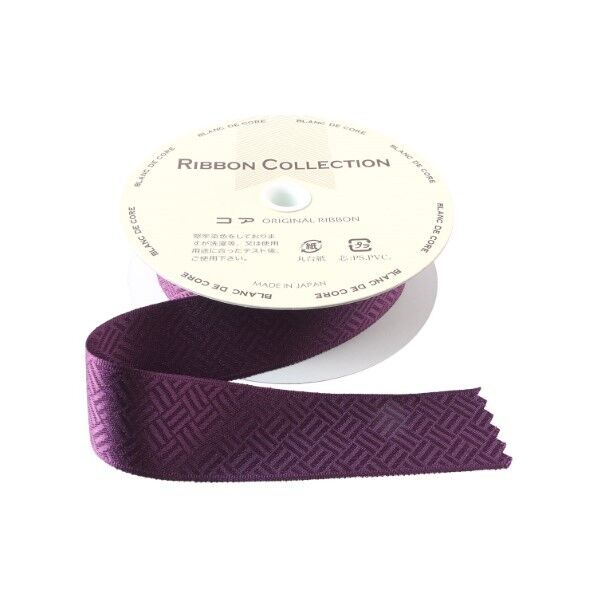 小西リボン 和柄リボン ロマン調 紗綾柄 巾24mm×5m巻