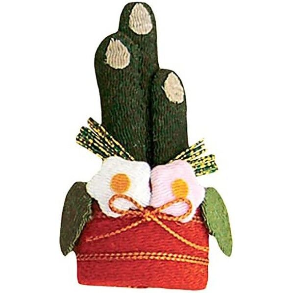 小西リボン ちりめんパーツ 門松 W5×H7.5×D1.5cm 手芸・ハンドメイド用品