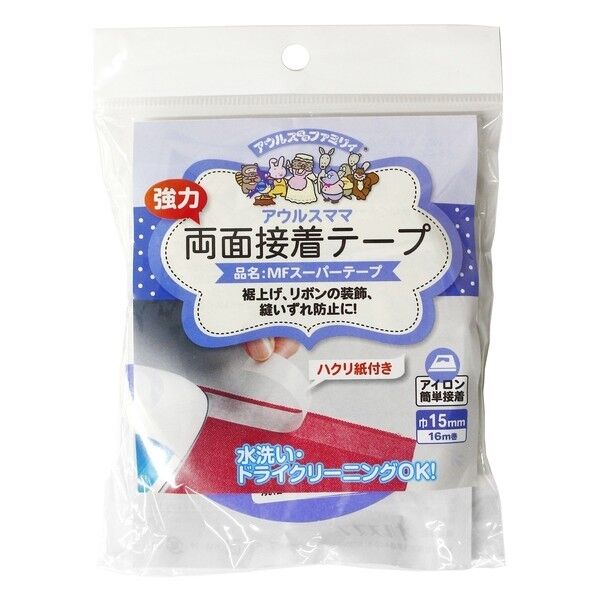 オルヌマン オルヌマン アウルスママ「強力」両面接着テープ MFスーパーテープ 長さ16000×幅15×高さ0.5mm 白 AM-MF30TP-15 1個