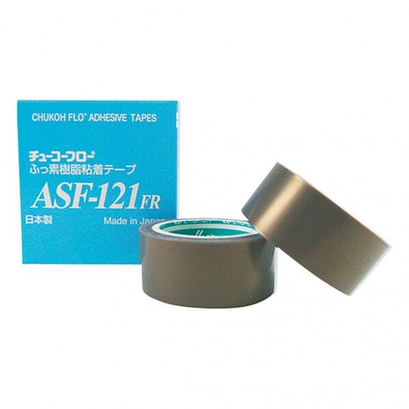 チューコーフロー(R)フッ素樹脂フィルム粘着テープ ASF-121FR 10mm×10m×0.08mm 3-5579-01 1