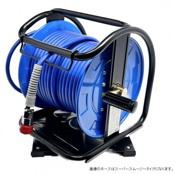 スムージーエアホースドラム(エアリール/エアドラム) ブルー 内径7.0mm×外径10.0mm×30m NDZG-730TC 1台