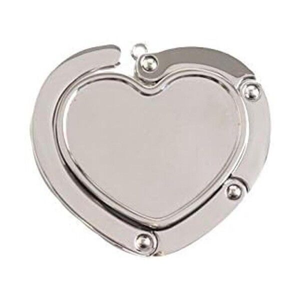 日本紐釦貿易 折りたたみ式バッグハンガー ハート