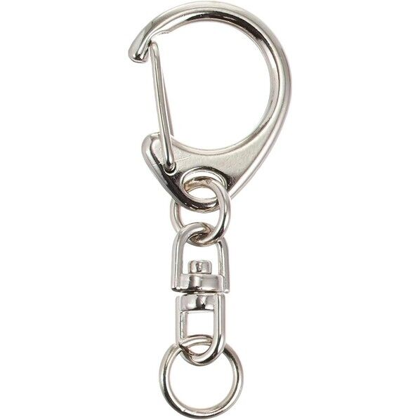 日本紐釦貿易 回転カン付きワンタッチキーホルダー金具