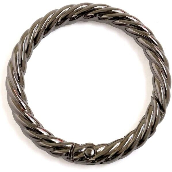 日本紐釦貿易 丸型縄目カラビナ