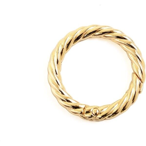 日本紐釦貿易 丸型縄目カラビナ