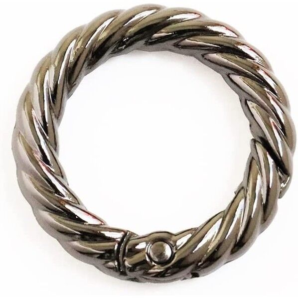 日本紐釦貿易 丸型縄目カラビナ