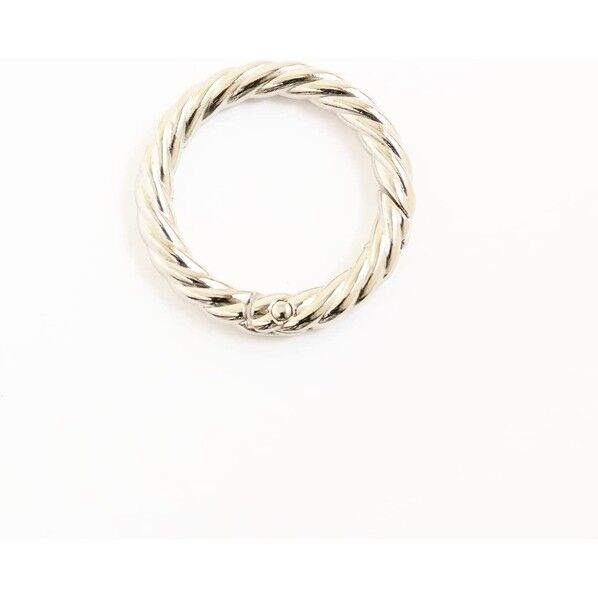 日本紐釦貿易 丸型縄目カラビナ