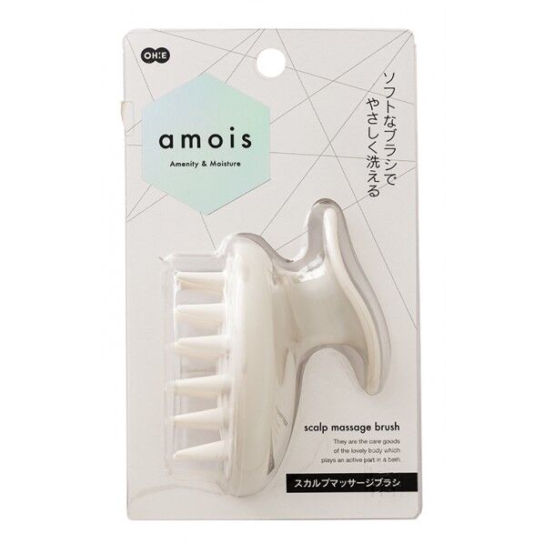 amois スカルプマッサージブラシ 幅7.6×奥行7×高さ9cm 1個