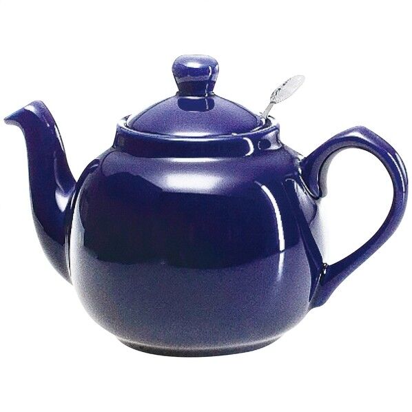 ロンドンポタリー ファームハウス ティーポット 2cup コバルトブルー 16.5×12×14cm 580001(コバルトブルー) 1点