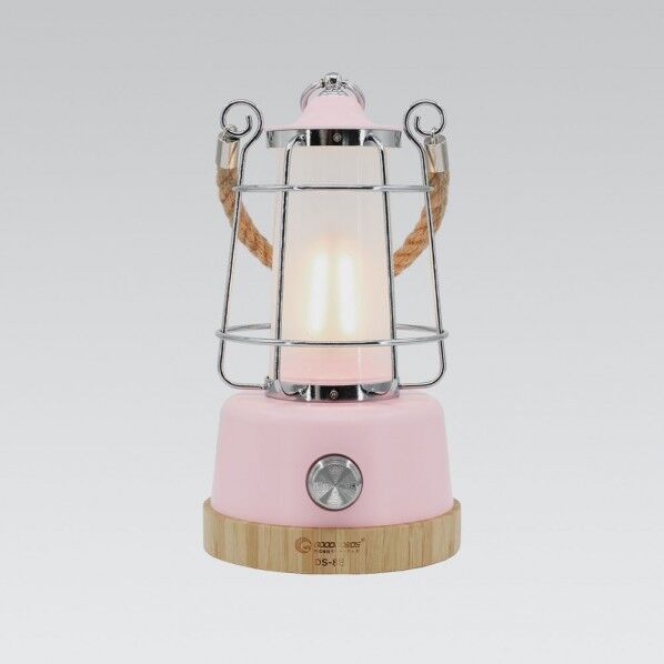 グッド・グッズ 充電式LEDランタン 電球色 昼白色 調色可 明るさ調節可 W126×H311 桜ピンク DS-8E-SPK 1個...