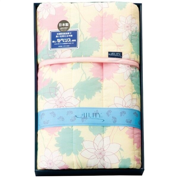 東レ・抗菌防臭わた入キルト肌掛布団 ピンク