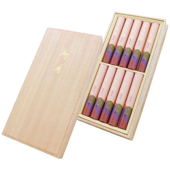 薫寿堂 特撰花琳 桐箱 短寸10束 16.5×33.5×4.5cm 31 1点