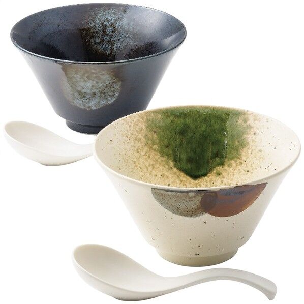 マルサン近藤 窯変 インスタン丼ペア 18.5×18×14cm 2360 1点