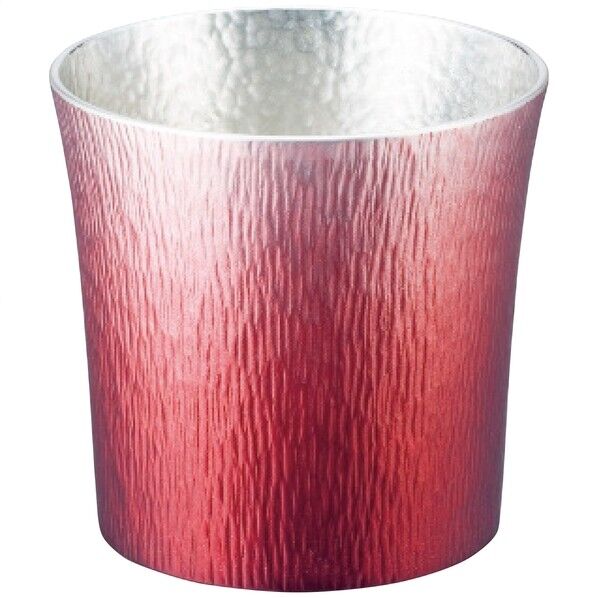 大阪錫器 錫製タンブラー310ml 赤 10.8×13×10.2cm 24-2-1NRD(赤(HOKAGE)) 1点