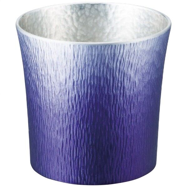 大阪錫器 錫製タンブラー310ml 紫 10.8×13×10.2cm 24-2-1NPR(紫(SHINRA)) 1点