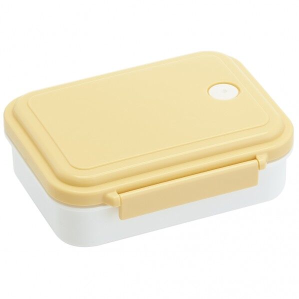 スチーム式ランチBOX 幅16.7×奥行13.4×高さ5.6cm くすみイエロー PMF4SMAG 1個