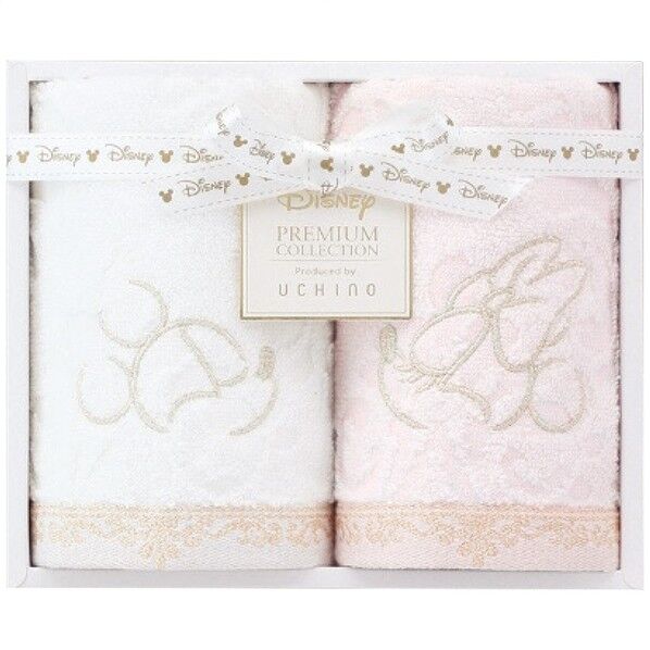 ウォッシュタオル2枚セット ピンク