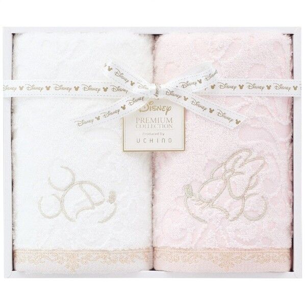 フェイスタオル2枚セット ピンク