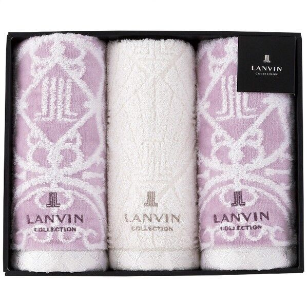 フェイスタオル3枚セット パープル