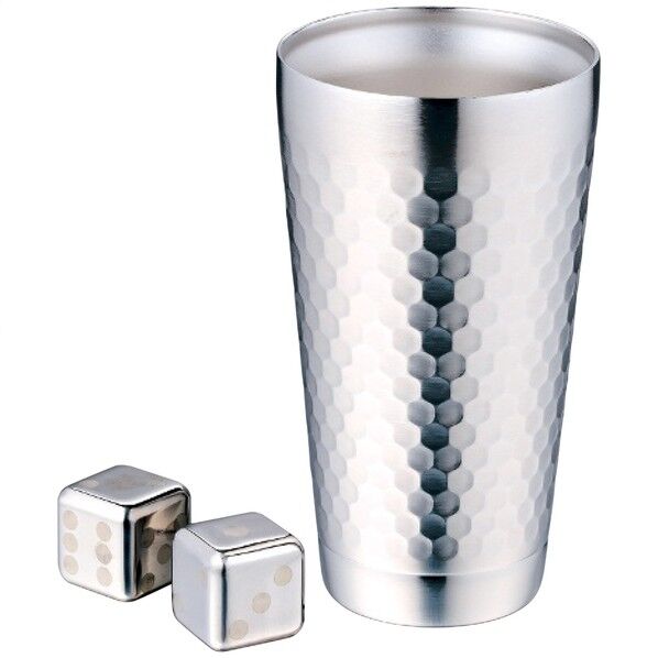 2重タンブラー&アイスキューブ2個