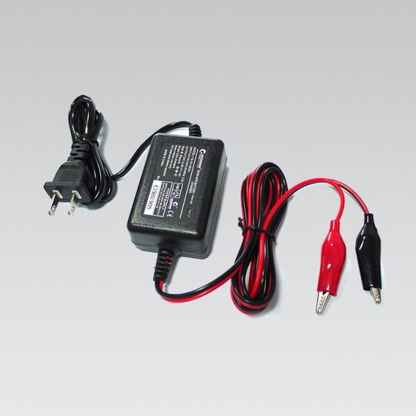 グッド・グッズ バッテリー充電器 12V用 1A バイク用充電器 ワニ口クリップ 70×45×28mm HE-03 1個