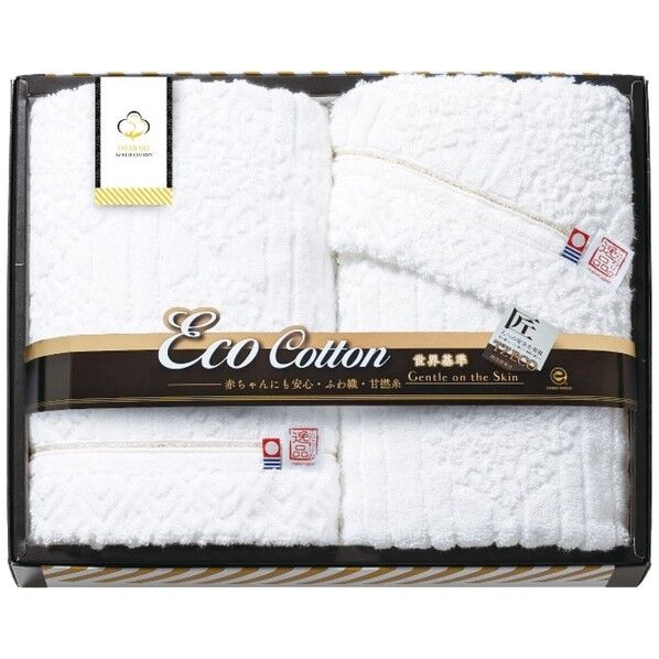 TZ Eco Cott マルチバス・ウォッシュタオルセット 30.5×19×6cm AP3425 1点