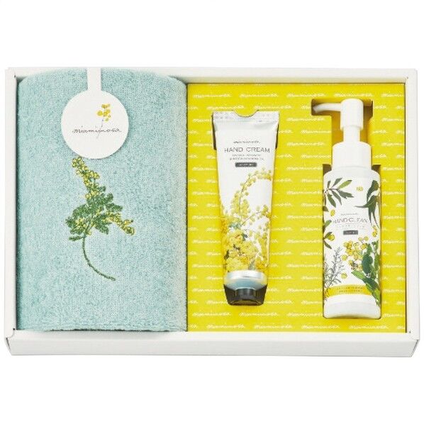 ウォッシュタオル&コスメセット グリーン