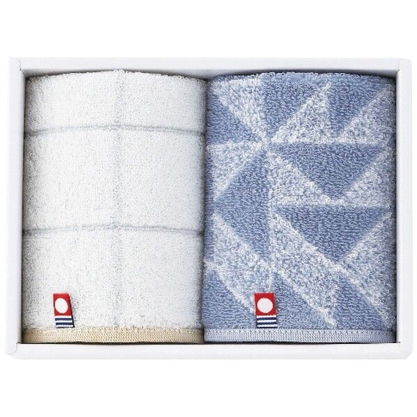 ミニタオル2枚セット ブルー