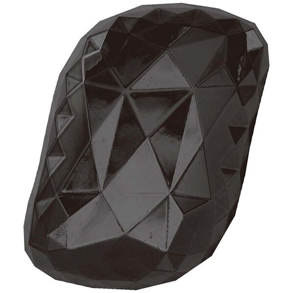 グローバル・ジャパン U-niダイヤカットヘアブラシ(リッチブラック) 6.6×4.7×9cm(ブリスターパッケージ入) 1点