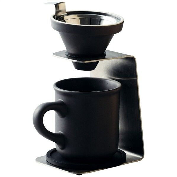 ブリューコーヒー 一人用ドリッパーセット(グレー) 13.5×10×14cm 51642 1点