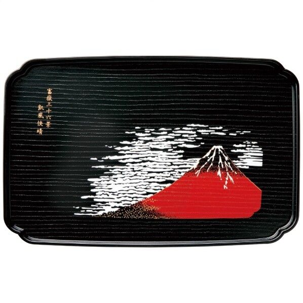 和風カフェトレー 赤富士