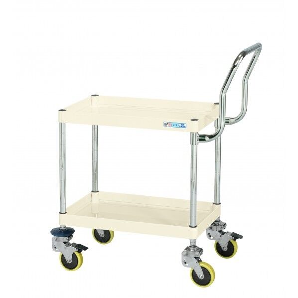 CSパールワゴン(中量タイプ/帯電防止ウレタン車/H645/2段/振動吸収キャスター付)