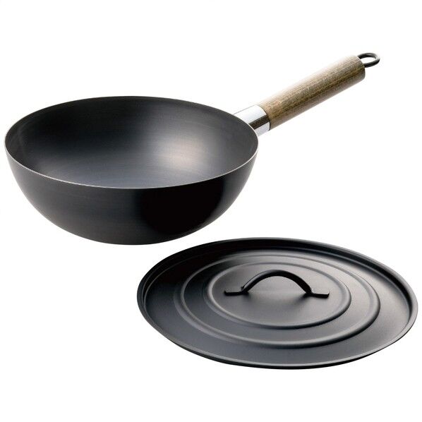 スケーター アウトドア用中華鍋23cm(蓋付) 24.5×24.5×11cm IRCN1/570889 1点