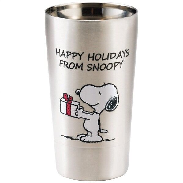 二重タンブラー350ml ハッピーホリデー