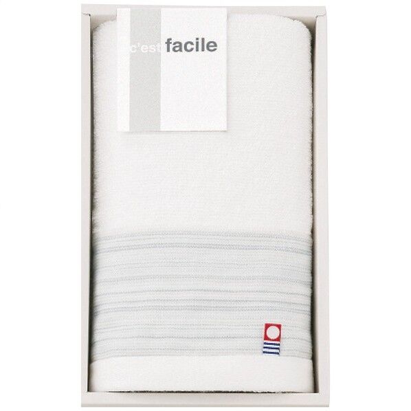 フェイスタオル マルチグレー