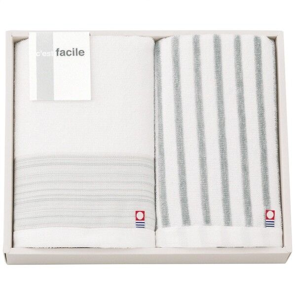 フェイスタオル2枚セット