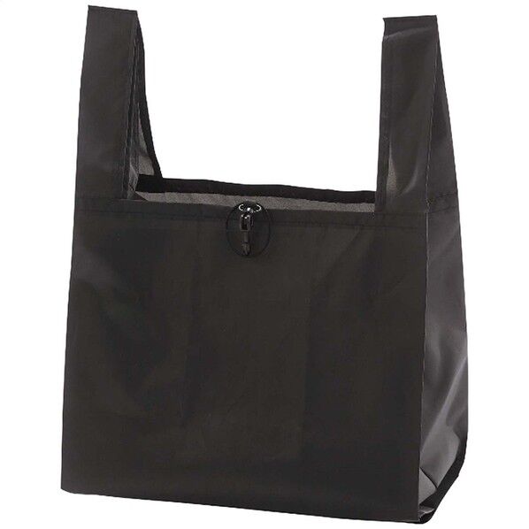 再生PETマチ広エコバッグ ブラック