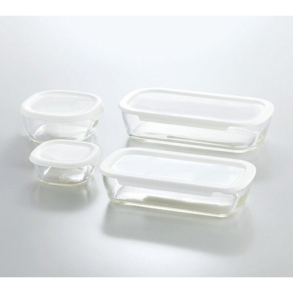 耐熱ガラス製保存容器4点セット