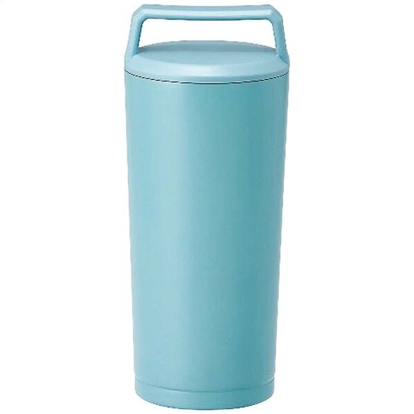 サンニード ハンドル付ステンレスタンブラー360ml ブルー 8.1×8.1×18.7cm B3725 1点