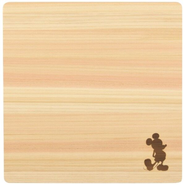 ディズニー ひのきのまな板(小) 22.5×22.5×2cm 40277 1点
