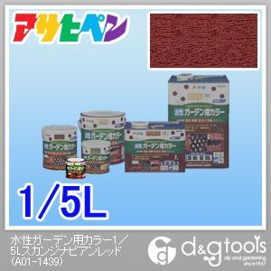 水性ガーデン用カラー スカンジナビアンレッド 1/5L 1