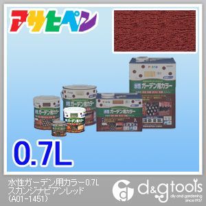 水性ガーデン用カラー スカンジナビアンレッド 0.7L 1