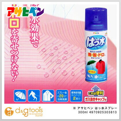 衣類・布製品用はっ水スプレー 300ml 4970925303813 1点