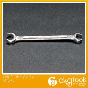 3/4x1オープンリングスパナ EA605AB-5 1