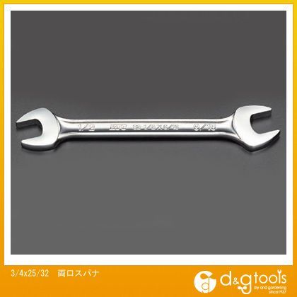 3/4x25/32両口スパナ EA615BD-12 1