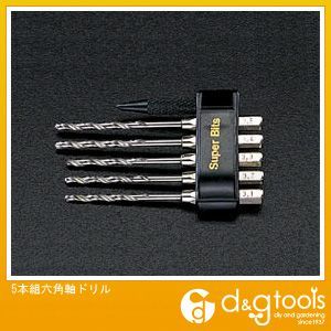 5本組六角軸ドリル EA824DD-5B 1