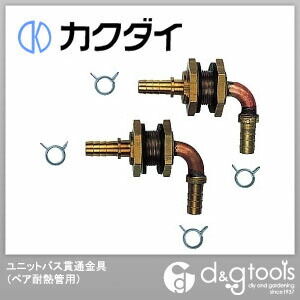 ユニットバス貫通金具(ペア耐熱管用)