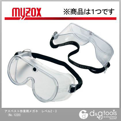 アスベスト作業用メガネレベル2・3 No.1220 1