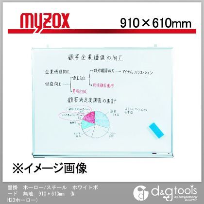 壁掛ホーロー/スチールホワイトボード無地910*610mm MH23ホーロー 1